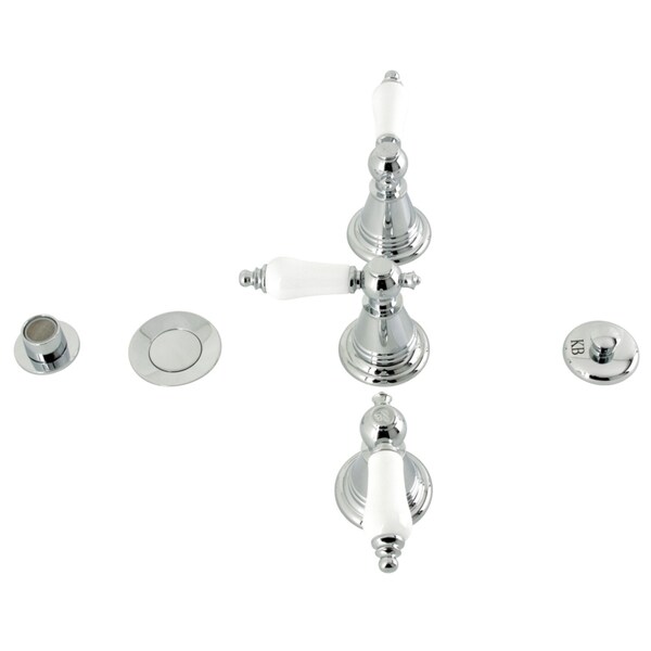 ThreeHandle Bidet Faucet, Polished Chrome